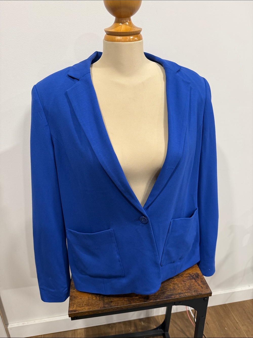 Reitmans Cobalt Blue Single-Button Blazer